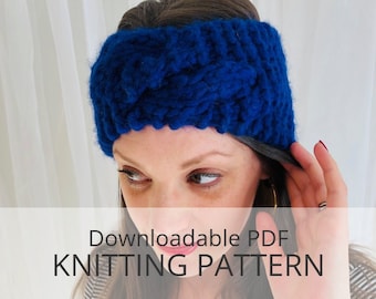 DAYA headband [downloadable PDF knitting pattern]
