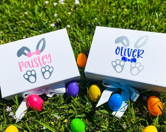 Personalized MINI Easter Gift Box - Easter Basket -  Bunny  - Easter Present - Easter Egg Winner - Basket - Keepsake - Decorative Gift Box