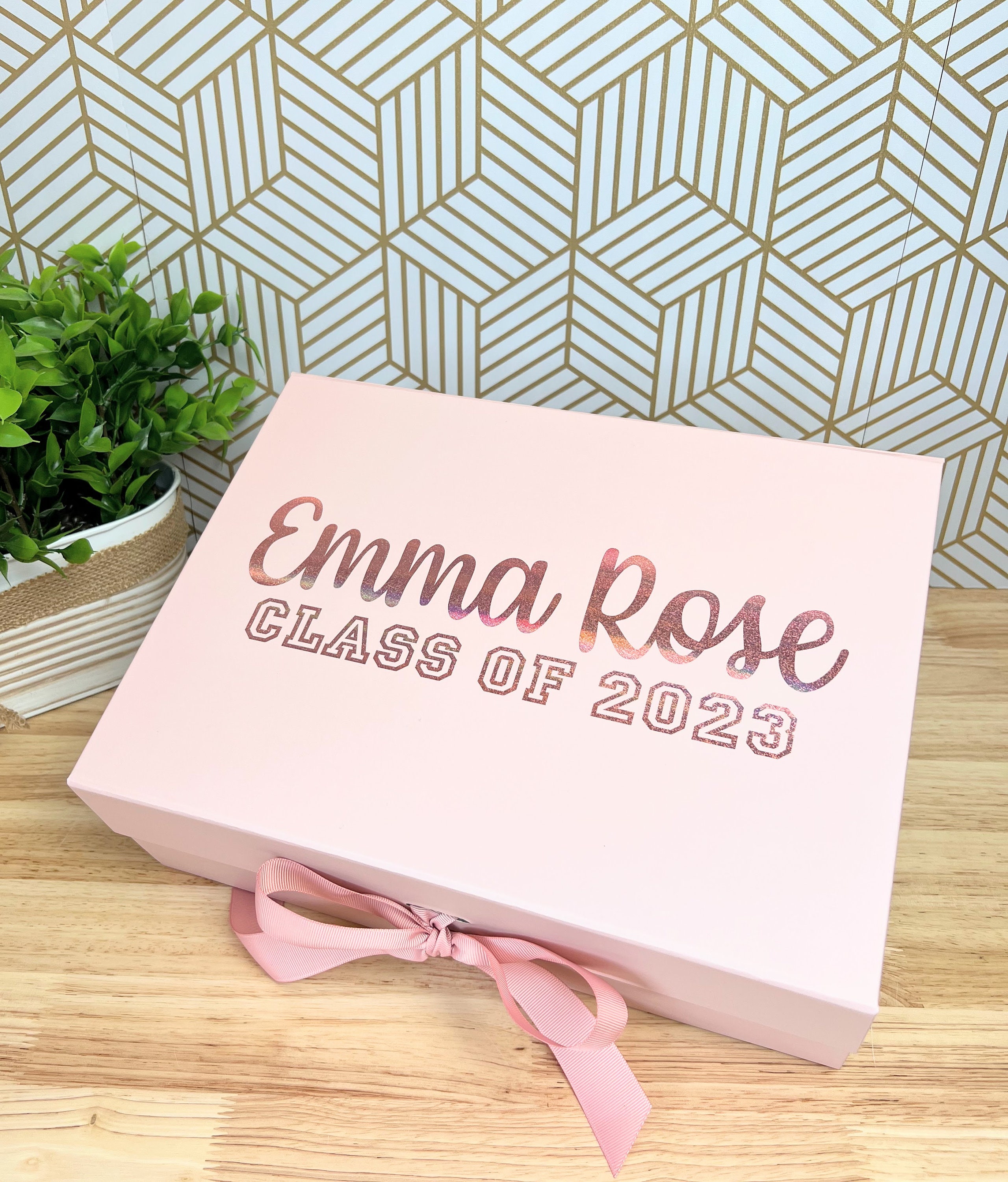 Personalized Class of Senior - Graduate - Luxury Gift Box - Present ...