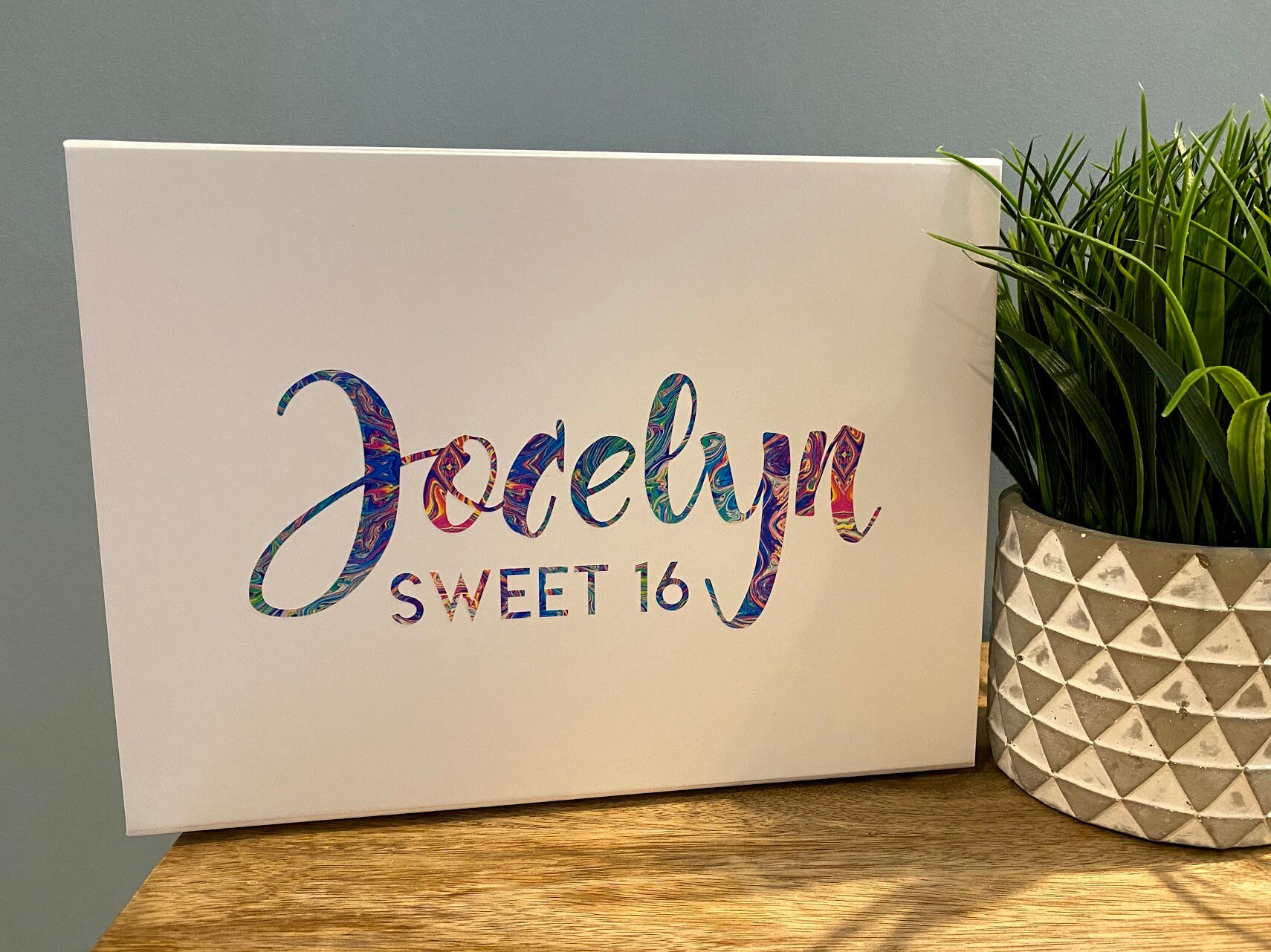 Name W/ Title Gift Box - Personalized - Decorative - Custom - Birthday ...