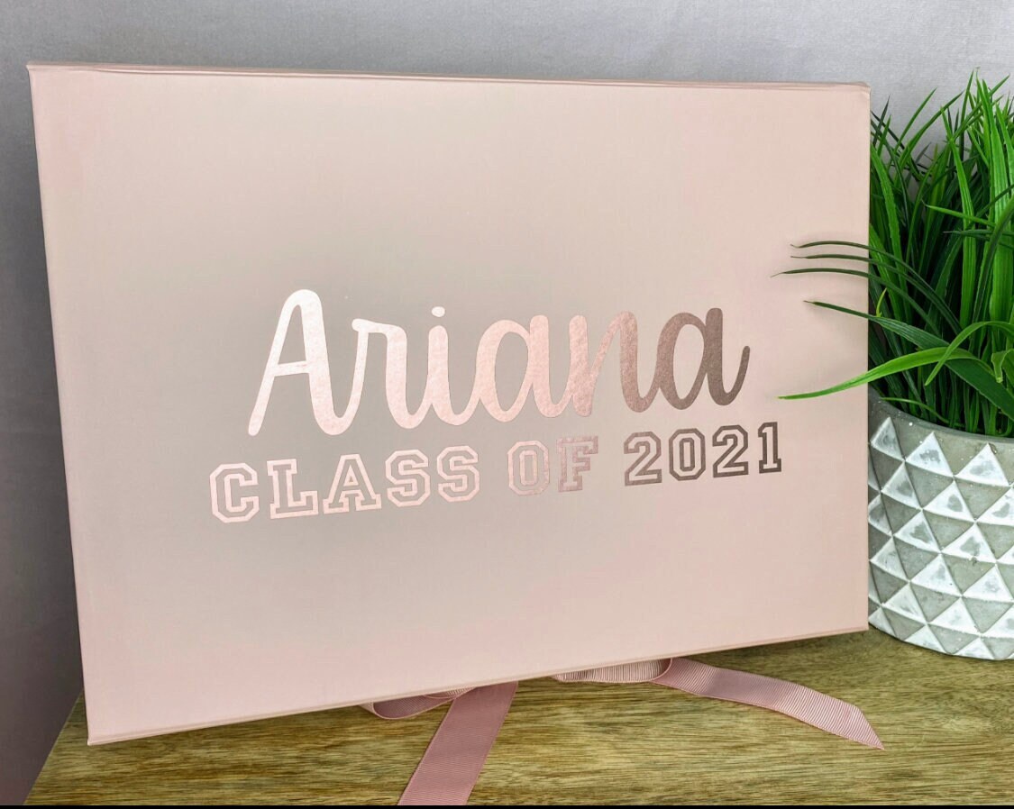 Personalized Class of Senior - Graduate - Luxury Gift Box - Present ...