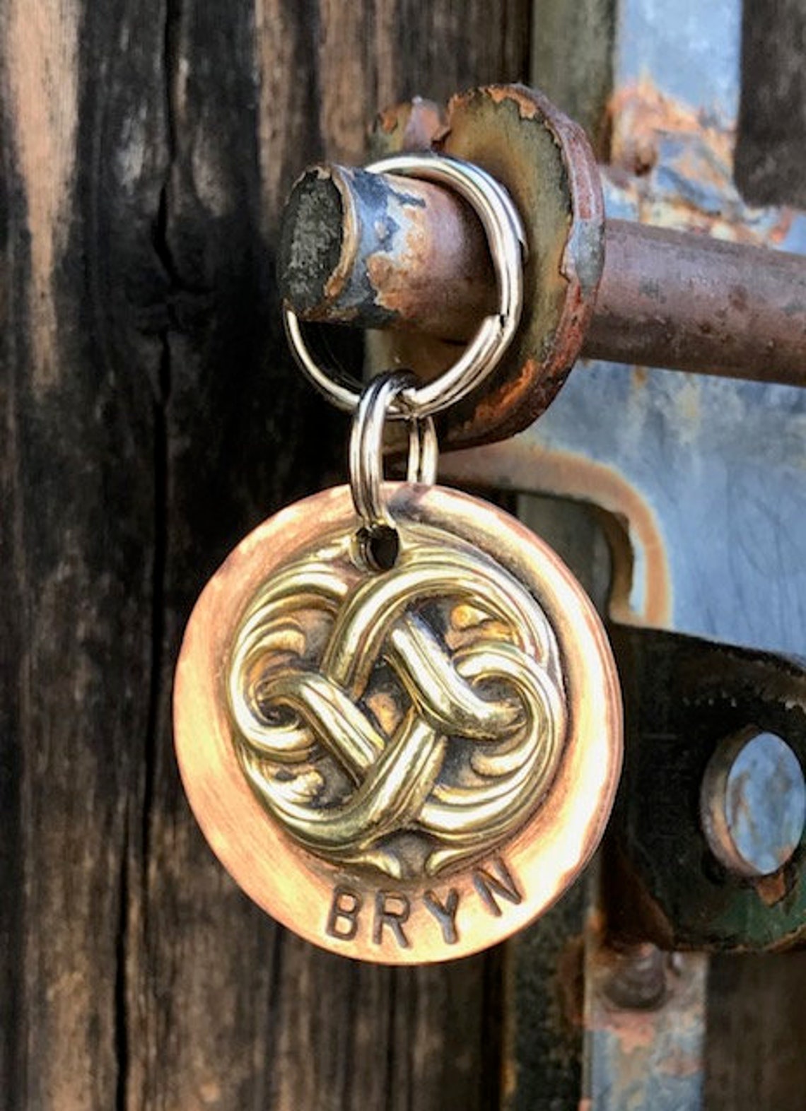 Celtic Knot Dog Tag Irish Dog Tags for Dogs Whimsical Pet Id Etsy