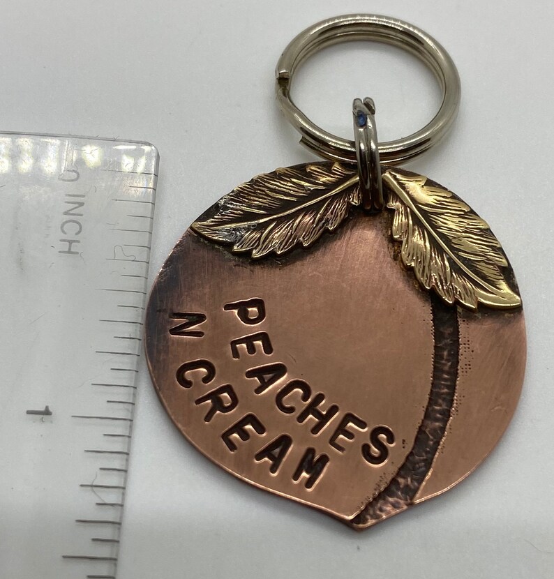 Large Dog Peach Tag Miniature Food Food Jewelry Etsy