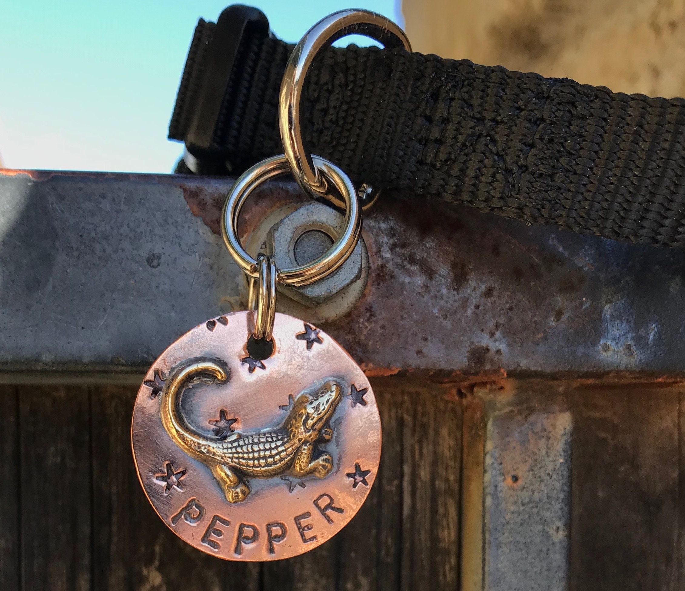 Alligator Custom Dog ID Tag ID Tag Gator Dog Tag Etsy