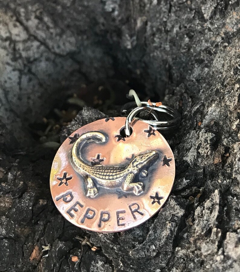 Alligator Custom Dog ID Tag ID Tag Gator Dog Tag Etsy