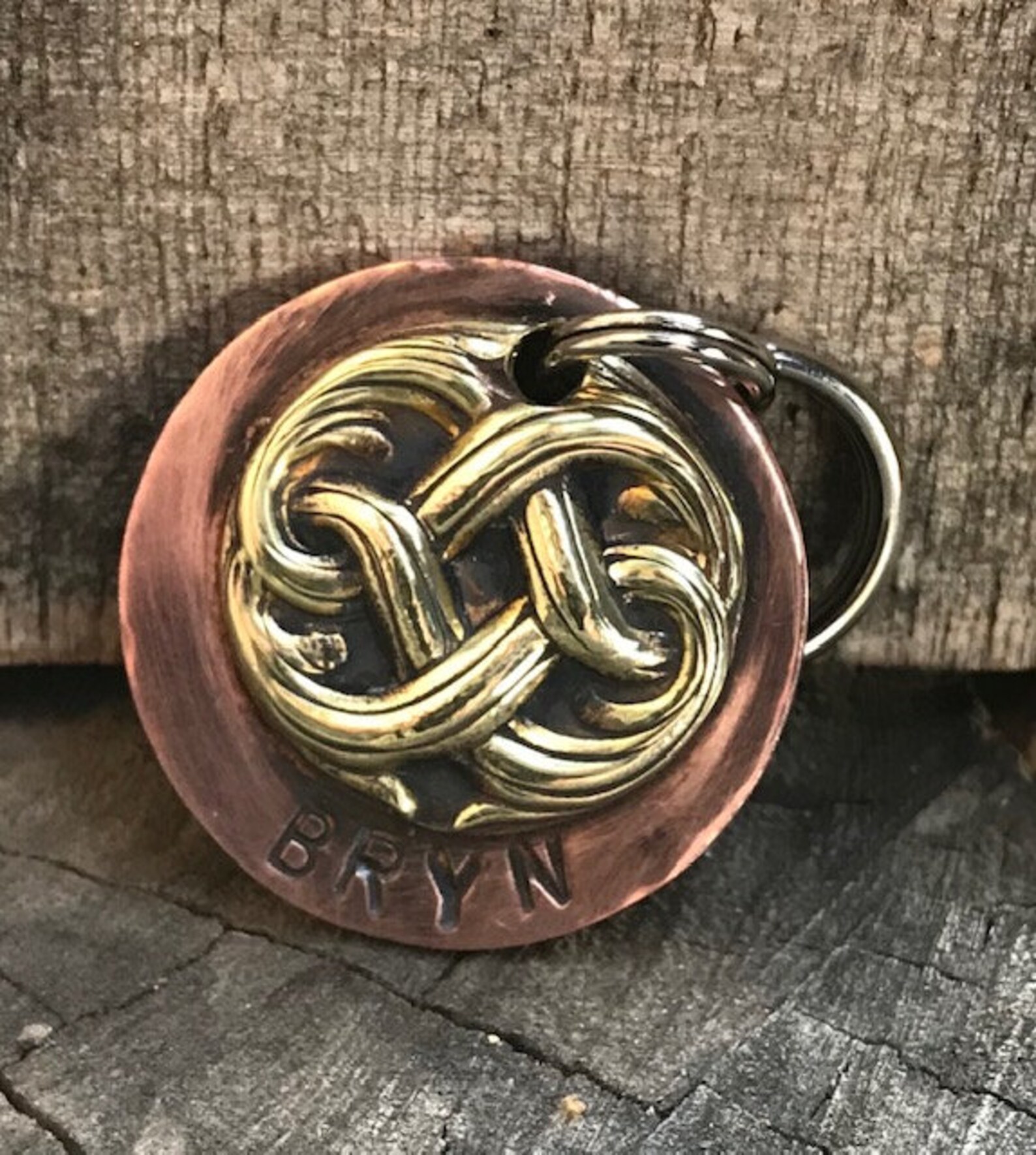 Celtic Knot Dog Tag Irish Dog Tags for Dogs Whimsical Pet Id Etsy