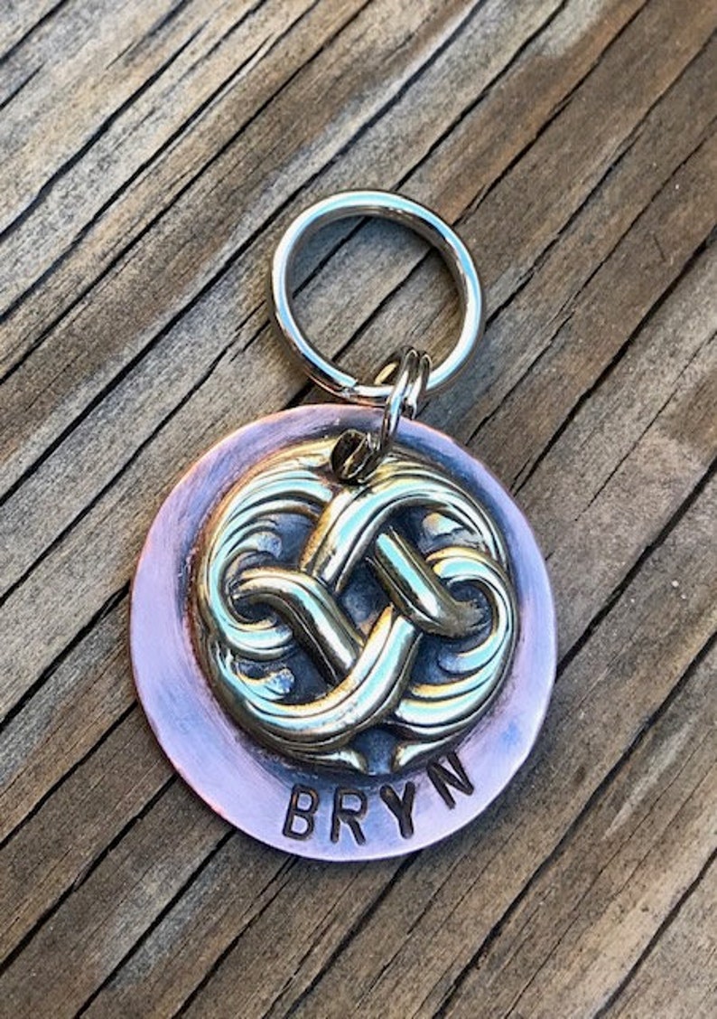 Celtic Knot Dog Tag Irish Dog Tags for Dogs Whimsical Pet Id Etsy