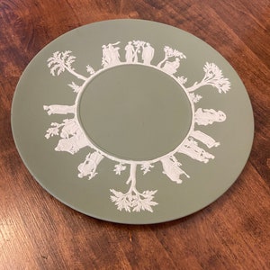 Wedgewood Jasperware vintage plate neoclassic design