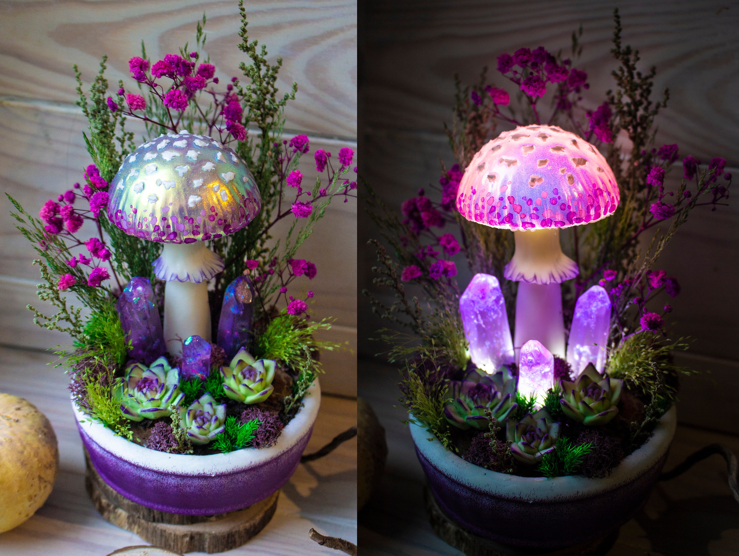 Mushroom light diy best sale