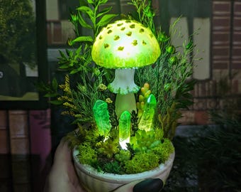 きのこのランプ Amazon.co.jp : 植木鉢ランプ、キノコテーブルランプ、LEDタッチ
