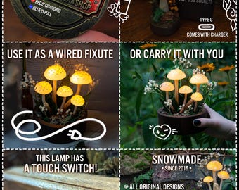 キノコランプ オーダーメイド - ベニテングタケ - キノコ - 赤