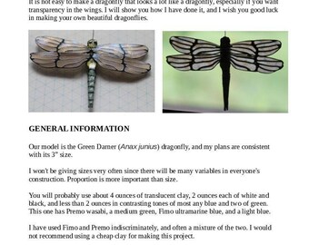 Dragonfly Cane, and Dragonfly Inserted Small Bowl, (2) Tutorials Package