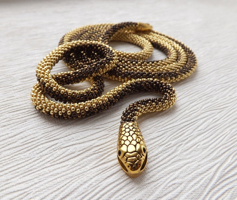Oro serpente collana serpente gioielli per le donne compleanno Etsy