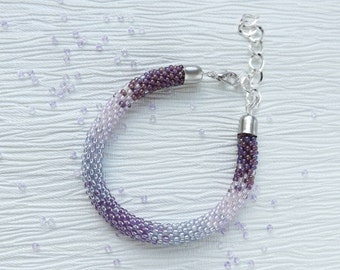 purple bracelet women bracelet amethyst bracelet lilac bracelet plum bracelet beaded bracelet minimalist bracelet sister gift for coworker