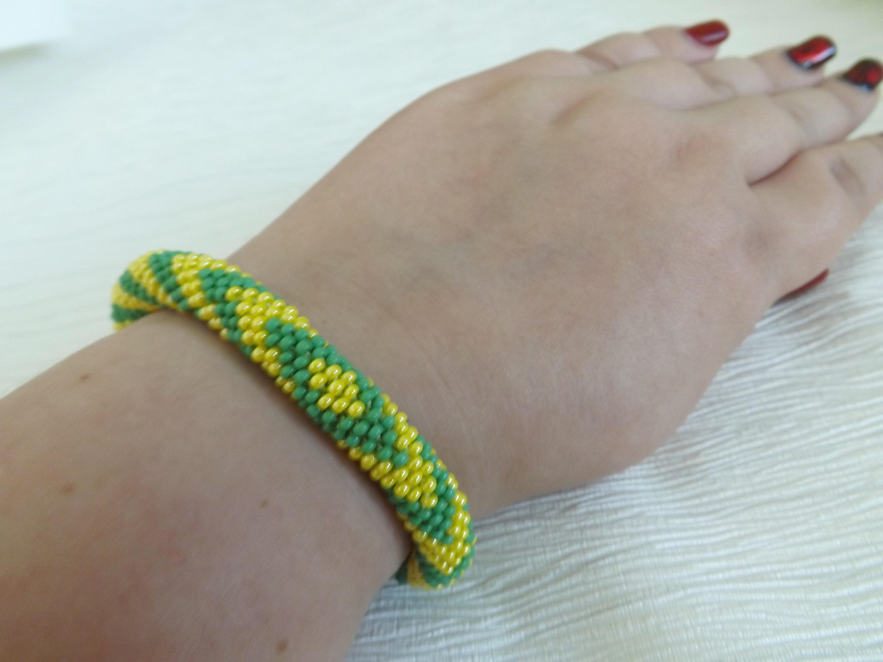 Pulsera verde pulsera amarilla pulsera amuleto santeria Etsy