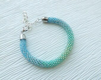 Turquoise Bracelet Beaded Bracelet Blue Bracelet Statement Bracelet Mindfulness Bracelet Boho Bracelet Yoga bracelet Birthday Mother Gift