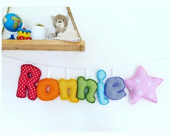 Personalisierte Einhorn Stoff Wimpel ~ Name Geschenk/Einhorn Thema Schlafzimmer/pink Personalisierte Einhorn Stoff Wimpel ~ Name Geschenk/Einhorn Thema Schlafzimmer/pink