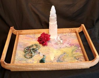 Decorative Tray, coffee table tray, serving tray, jewelry tray, dresser tray