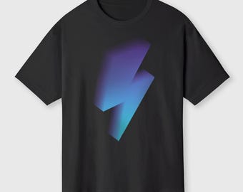 Blue Purple Lightning Bolt Tee