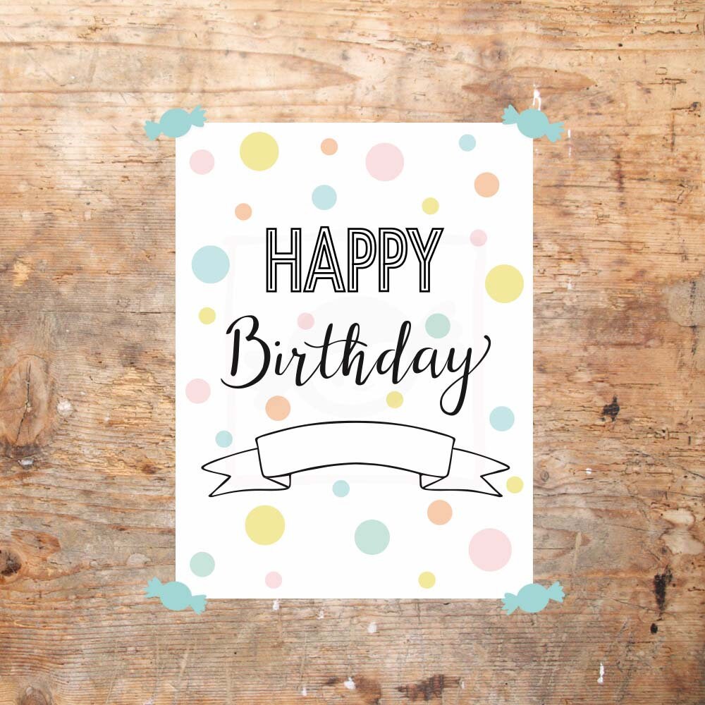 Fill out birthday print Instant download Fill out printable | Etsy