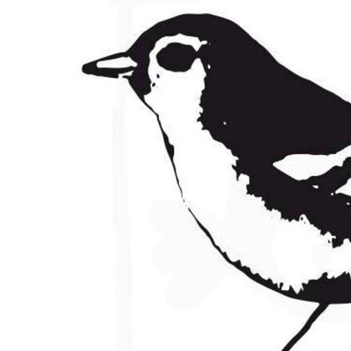 Black and white Bird print Instant download Home decor | Etsy