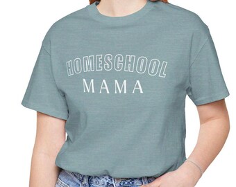 Camiseta de mamá que educa en casa, camiseta para mujer, Bella Canvas, camiseta de educación en casa, camiseta de moda, educación en casa