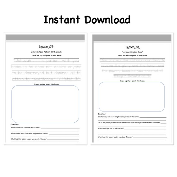 JW Printable- Classes By yourself Can Find out In opposition to The Bible - Review Publications Lesson - All 103 classes , JW Youngsters, Relatives worship ***. Prompt Obtain. photo about Bible Study Lessons for Adults Printable identified as JW Printable- Courses Yourself Can Find out In opposition to The Bible - Investigation Books Lesson - All 103 classes , JW Youngsters, Loved ones worship ***. Quick Obtain.