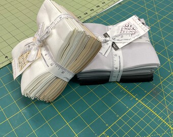 Moda’s Bella solids, fat quarter lights.