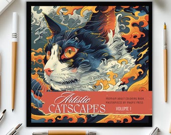 Artistic Cats Coloring Book: 50 Feline Art Pieces