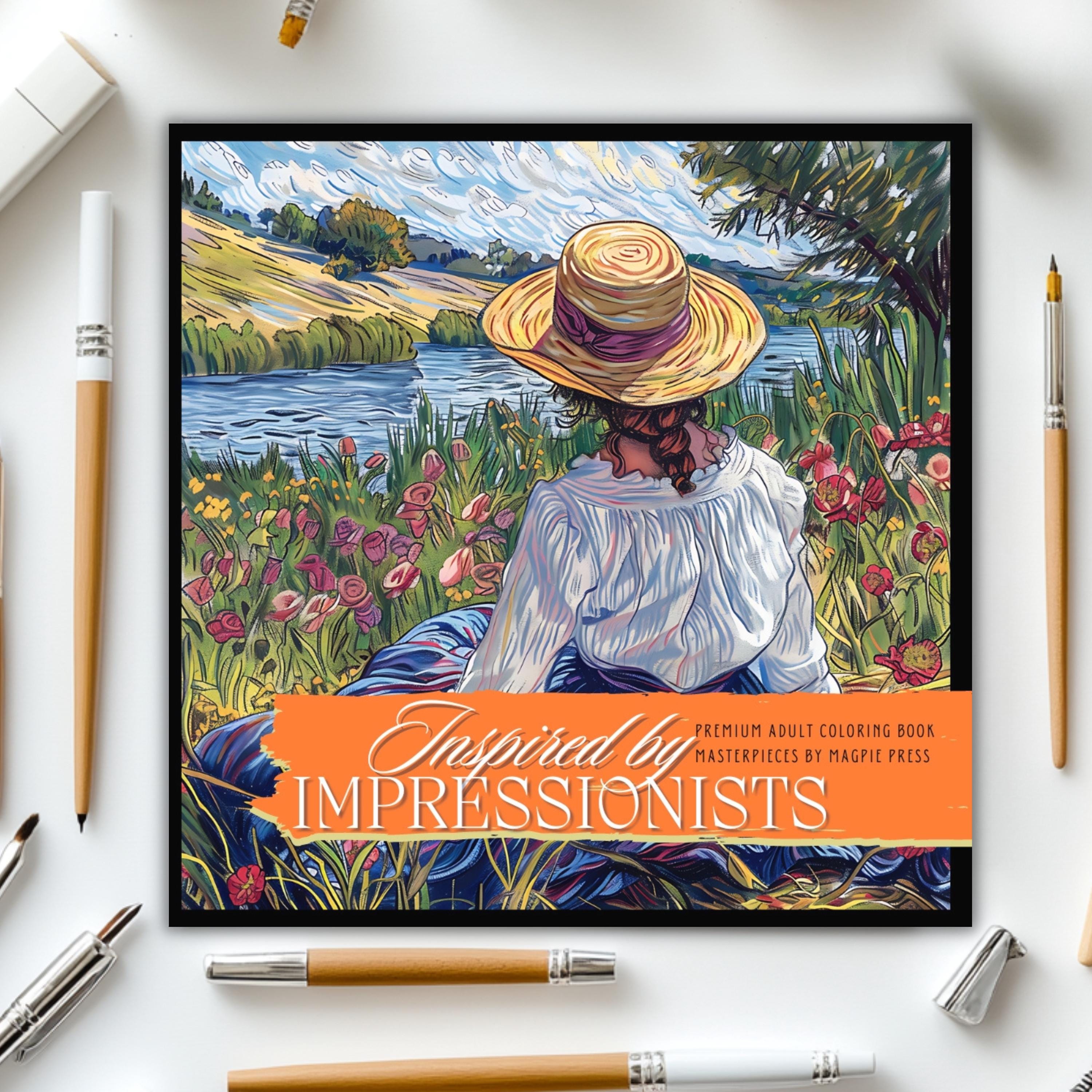 Inspired by Impressionists Vol 1 Fine Art Adult Coloring Book