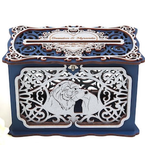 Simba Nala Wedding Card Box  Lion Wedding Card Holder, King Wedding, Bridal Shower Wishes Well, Money Envelopes