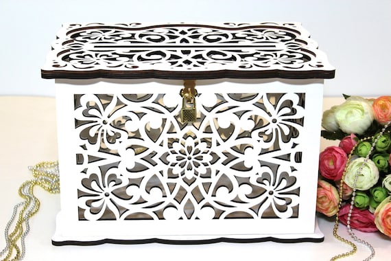 Large engraved wishing well box Large engraved wishing well box