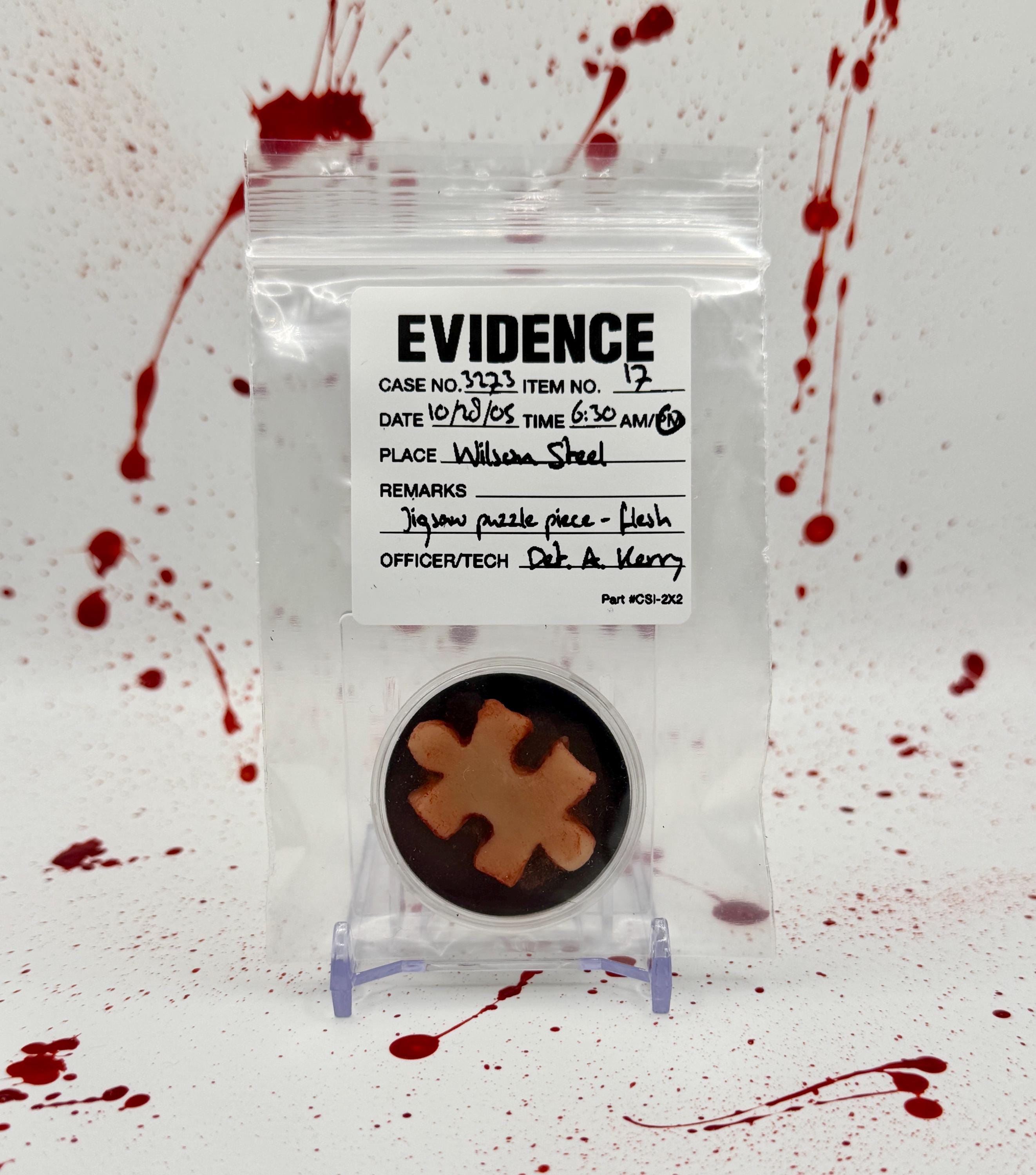 Replica Flesh Jigsaw Puzzle Piece Evidence Bag SAW - Etsy
