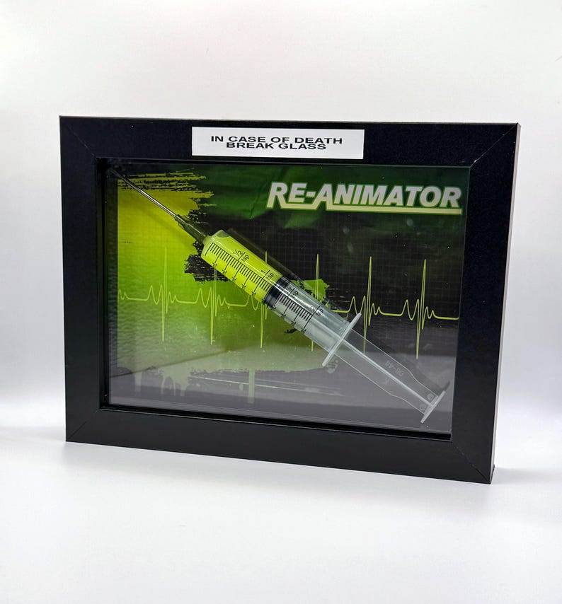 Re-animator Prop Replica Reagent Syringe Shadowbox - Etsy