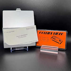Patrick Bateman Business Card Case and Video Store Rental Card American Psycho