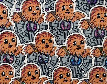 Star Wars fantasy-klistermärkespaket | Chewbacca | glitter | sci-fi