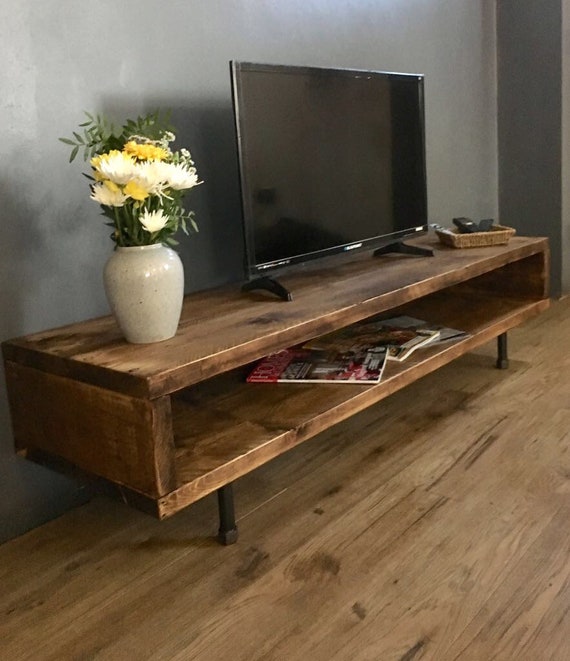 Reclaimed Wood TV Stand/cabinet 47cm High - Etsy Finland