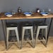 Reclaimed Wood Breakfast Bar Table 