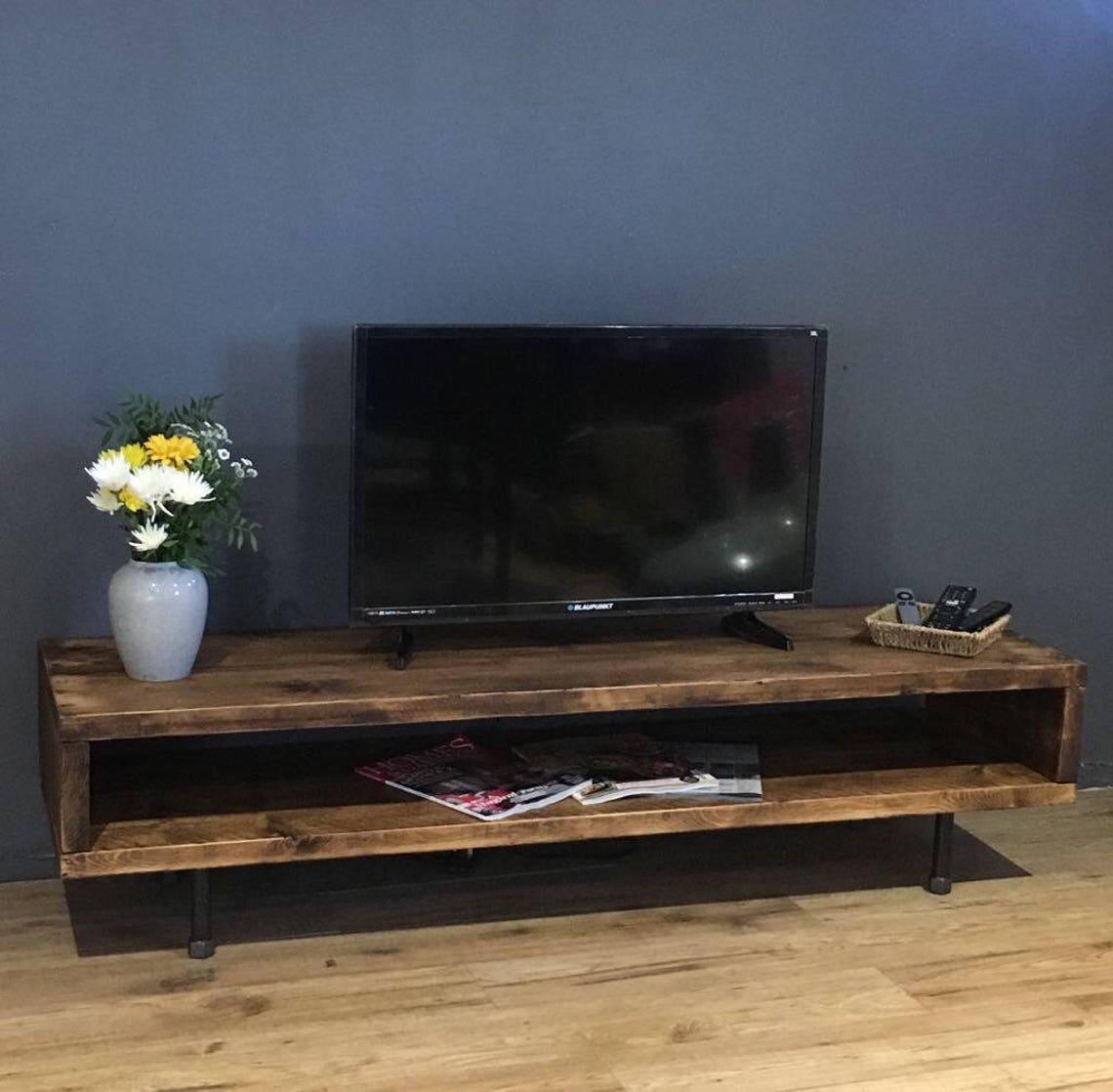 Reclaimed Wood TV 37cm High Etsy UK