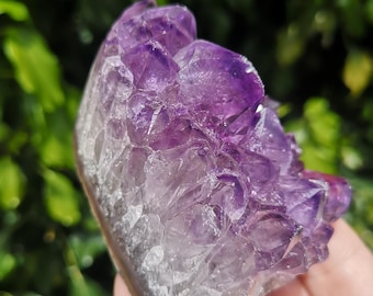 Amethyst Geode Standing - Natural Amethyst Cluster - Raw Amethyst Altar Piece - Amethyst Tower - Cluster Amethyst Reduced Due To Tiny Chip