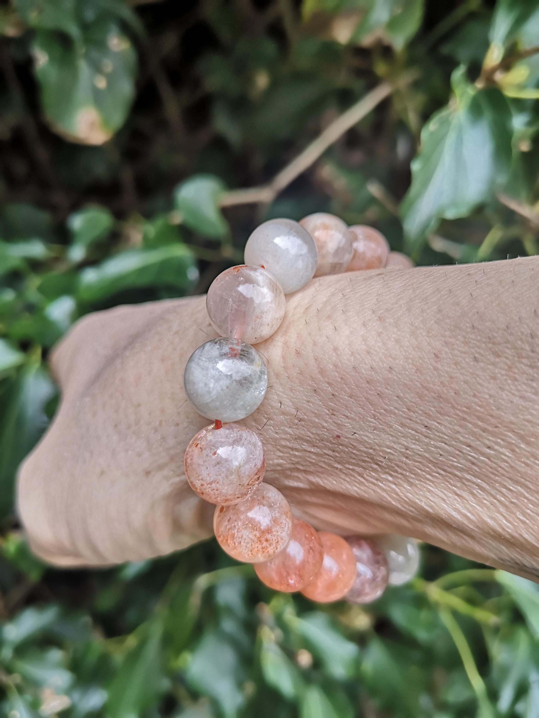 Sunstone + Moonstone Bracelet - Combination Flashy Sunstone +