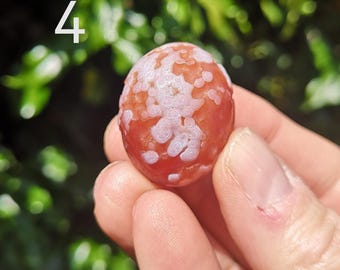 Orange Gobi Agate Stone 19.3g - Patterned Desert Agate Stone  -Orange Orbicular Patterned Gobi Desert Stone - Gobi Stone Last 1 this size!
