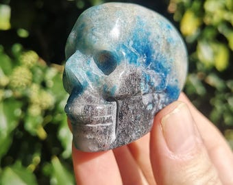 Trolleite Crystal Skull 97g - 2 inch Trolleite Skull Carving - Hand Carved Trolleite Quartz Starseed Skull - Ascension Gem Skull