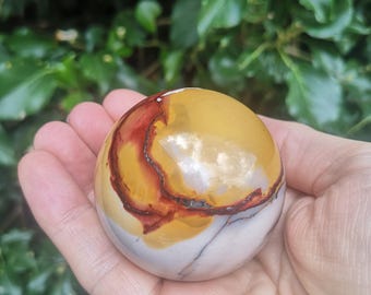 Pink Ocean Jasper Sphere, Rare Pink Kabamby Jasper Sphere