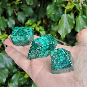 Malachite Free Form - Malachite Cube - Real Malachite Chunk - Green Heart Chakra Healing with Malachite