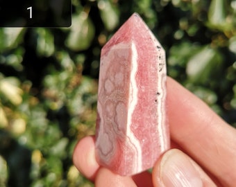 Rhodochrosite Tower - High Quality Rhodochrosite Point - Pink Rhodochrosite Tower - Affordable Rhodochrosite Point - Childhood Healing