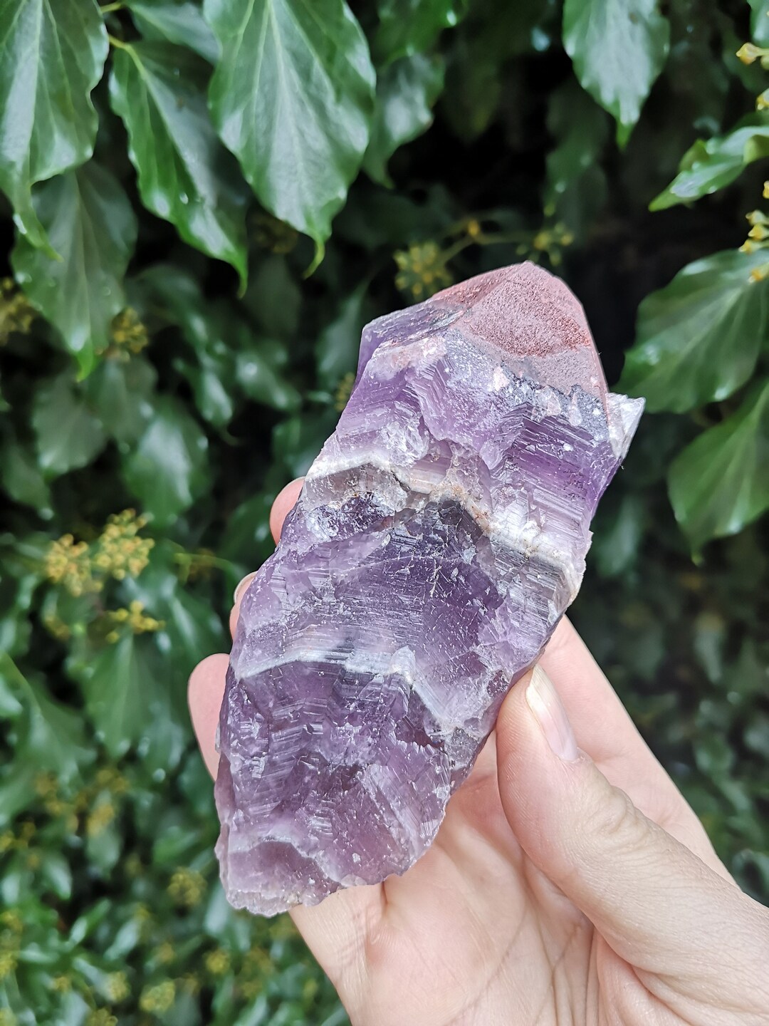 Raw Auralite 23 Crystal Wand ethically Sourced Auralite 23 245g 126mm