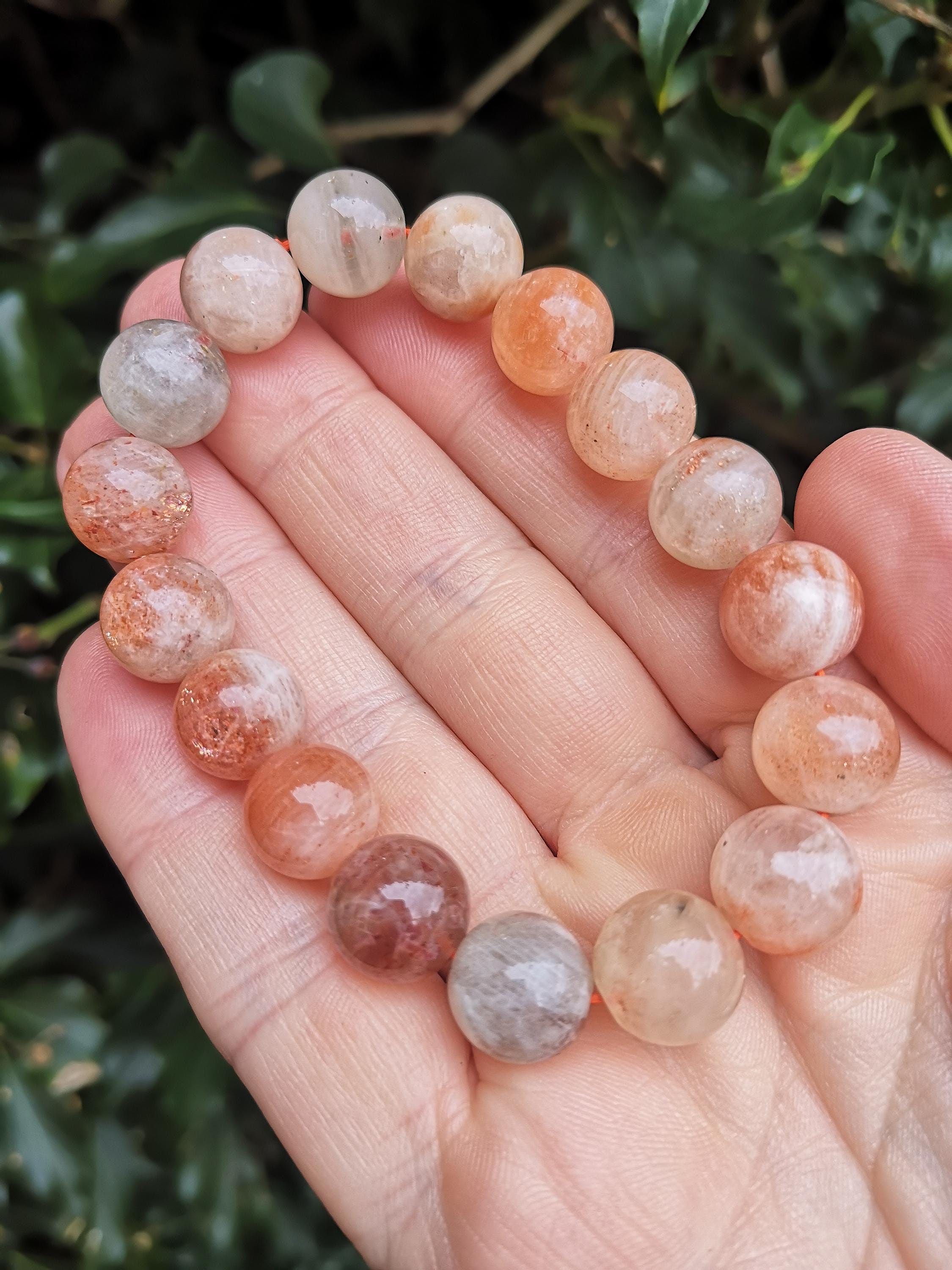 Sunstone + Moonstone Bracelet - Combination Flashy Sunstone +