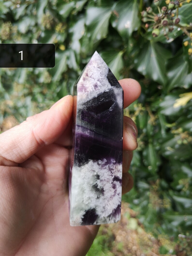Snowflake Fluorite Tower Feather Fluorite Tower Dentritic Etsy UK