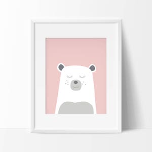 Affiche Ours Polaire Poster Illustration Ours Affiche Etsy France